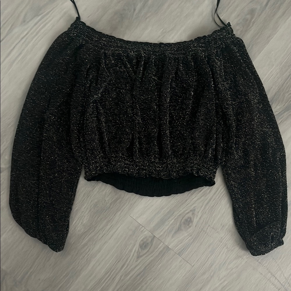 Elegant Black Off-Shoulder Top